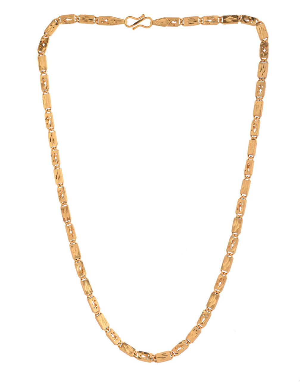 Jewels Nest Golden Geometric Link Chain for Men & Women – Classy Look - Distacart
