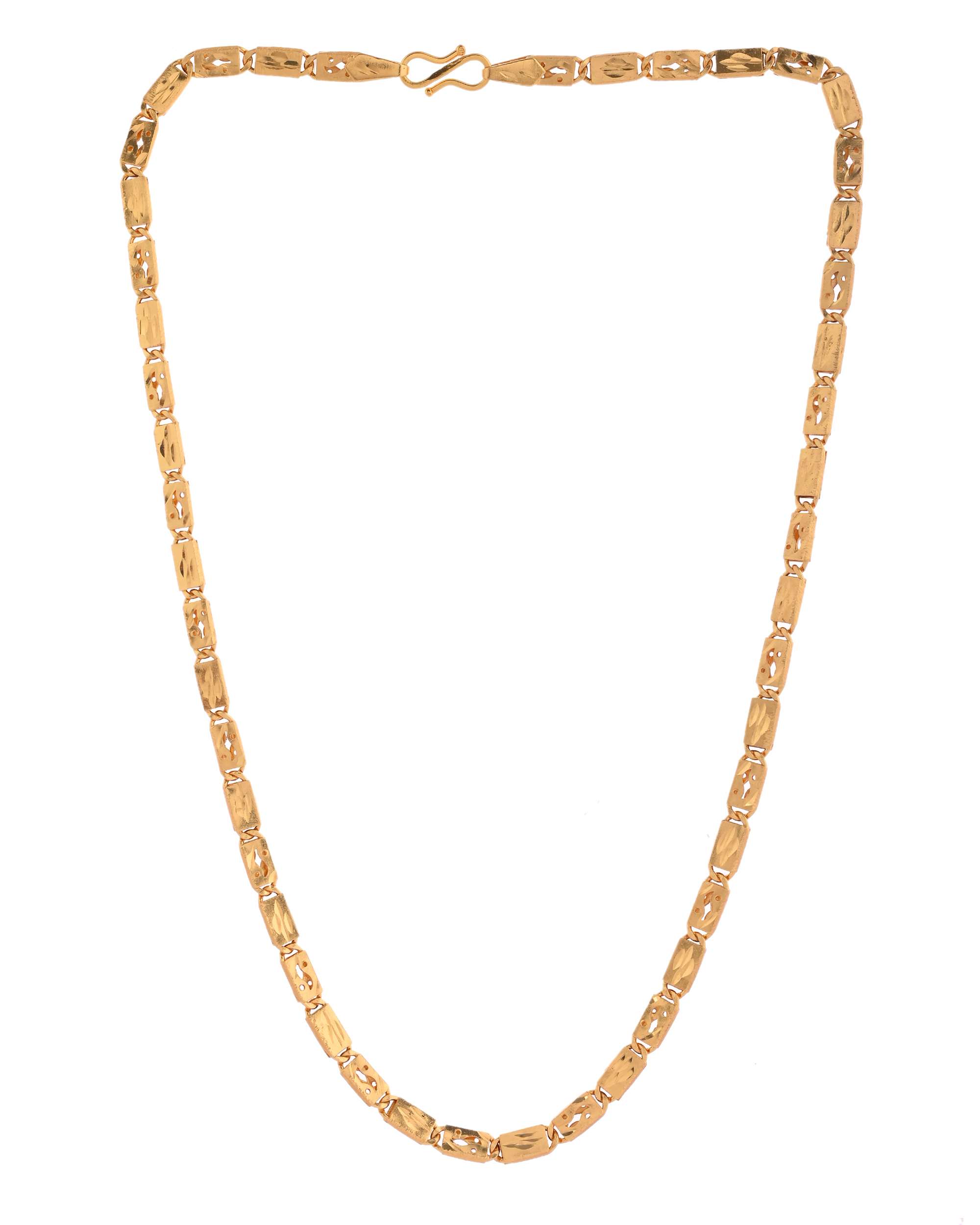 Jewels Nest Golden Geometric Link Chain for Men & Women – Classy Look - Distacart