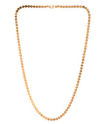 Jewels Nest Flat Coin-Link Chain in Gold Finish – Unisex Minimalist Jewelry - Distacart
