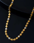 Jewels Nest Gold-Toned Love Motif Chain with Diamond-Like Detailing - Distacart
