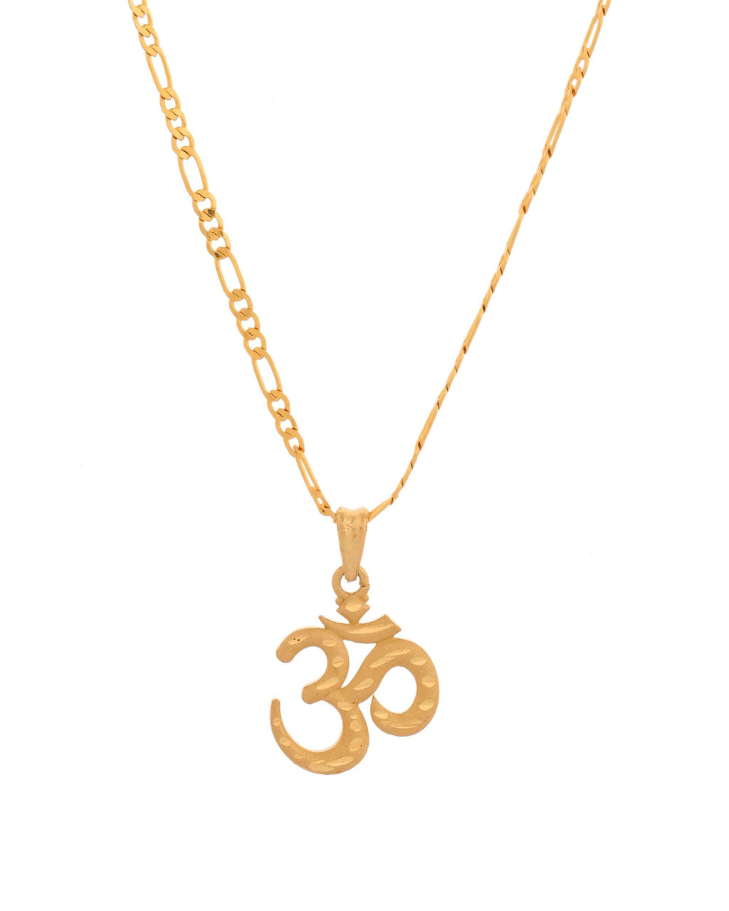 Jewels Nest Gold-Toned Om Pendant Chain for Men & Women | Devotional Lord Shiva Jewelry - Distacart