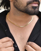 Jewels Nest Premium Gold-Polished Snake Chain