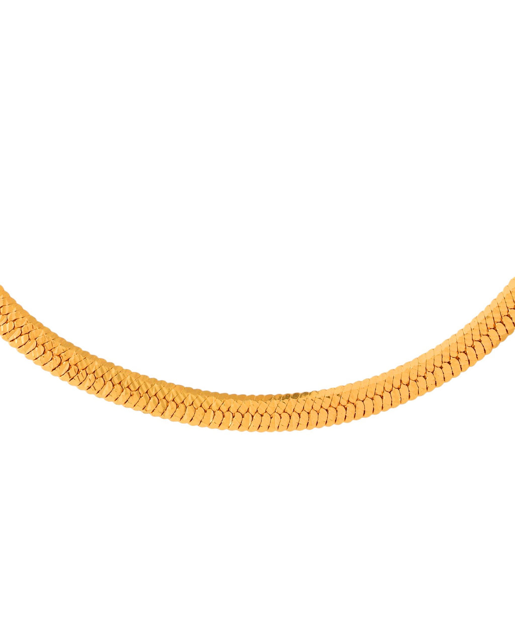 Jewels Nest Premium Gold-Polished Snake Chain
