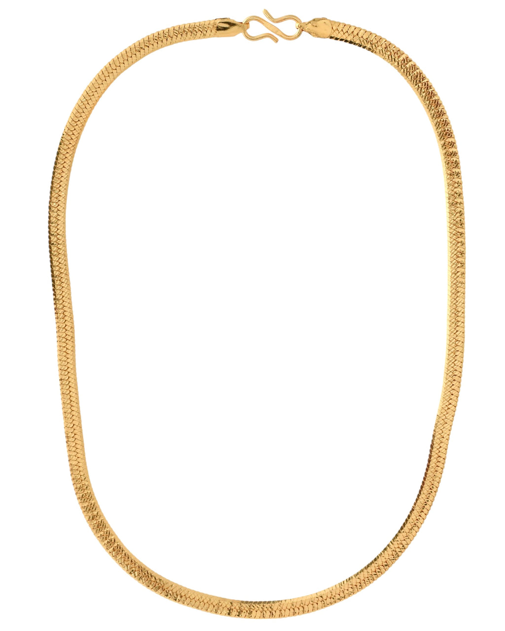 Jewels Nest Premium Gold-Polished Snake Chain