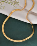 Jewels Nest Premium Gold-Polished Snake Chain