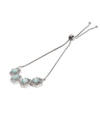 Jewels Nest Mint Green Stone Diamond-Style Adjustable Bracelet For Women - Distacart