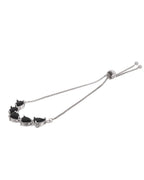 Jewels Nest Classic Black Teardrop Stone Adjustable Bracelet - Distacart