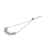Jewels Nest Green Halo Crystal Adjustable Bracelet For Women - Distacart