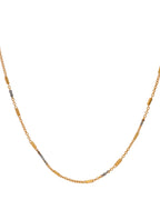 Jewels Nest Elegant Gold-Tone Dual-Tone Textured Chain for Men & Women