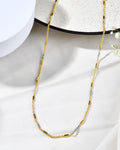 Jewels Nest Elegant Gold-Tone Dual-Tone Textured Chain for Men & Women