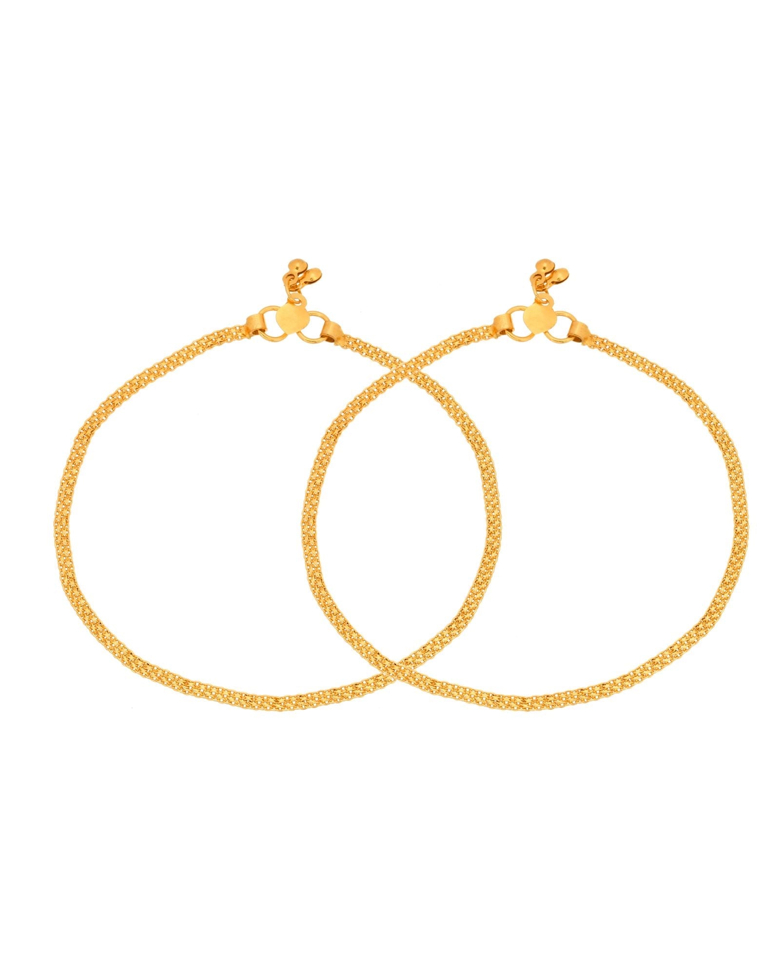 Jewels Nest Golden Whisper Minimal Anklet For Everyday Luxe Styling