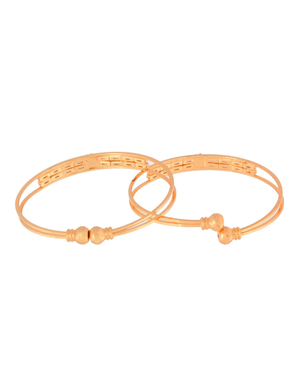 Jewels Nest Gold-Toned Stone Studded Openable Bangles For Women - Distacart