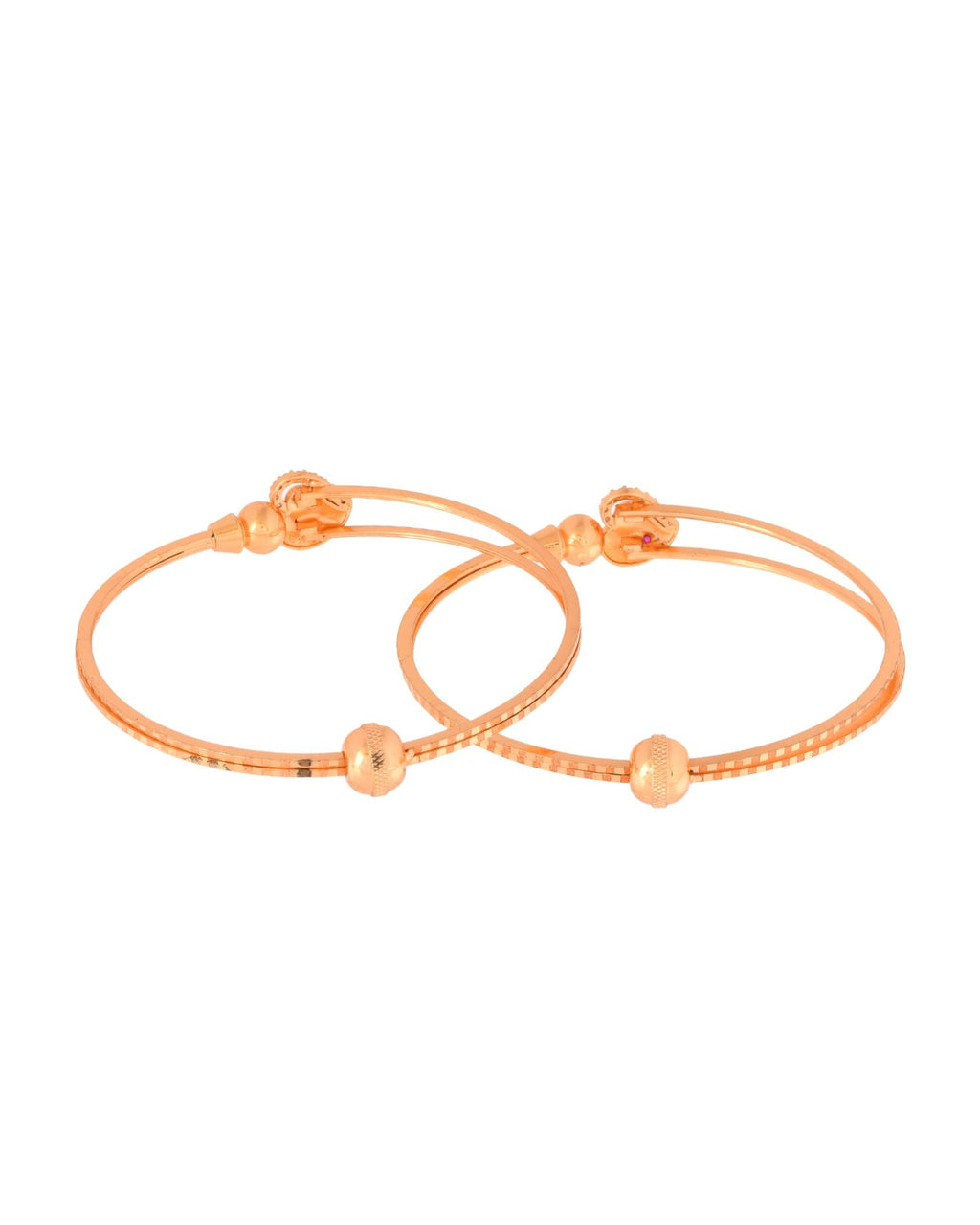 Jewels Nest Gold-Toned Stone Accent Openable Bangles For Women - Distacart