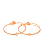 Jewels Nest Gold-Toned Stone Accent Openable Bangles For Women - Distacart