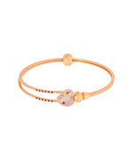 Jewels Nest Gold-Toned Stone Accent Openable Bangles For Women - Distacart