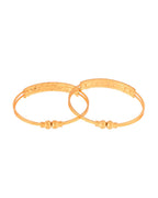 Jewels Nest Gold-Toned Dual Stone Crystal Detail Openable Bangles For Women - Distacart