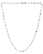 Jewels Nest Exquisite Gold-Tone Multi-Stone Embellished Chain for Men & Women