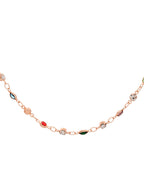 Jewels Nest Exquisite Gold-Tone Multi-Stone Embellished Chain for Men & Women
