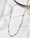 Jewels Nest Exquisite Gold-Tone Multi-Stone Embellished Chain for Men & Women