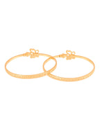 Jewels Nest Gold Plated Heart Charm Bangles Set For Women – Daily & Party Wear - Distacart