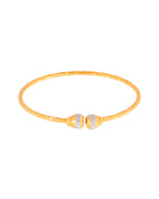 Jewels Nest Gold Plated Textured Finish Bangles Set For Women – Daily Wear - Distacart