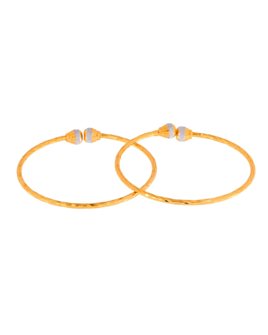 Jewels Nest Gold Plated Textured Finish Bangles Set For Women – Daily Wear - Distacart