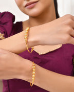 Jewels Nest Gold Plated Beaded Design Bangles Set For Women – Daily Wear - Distacart