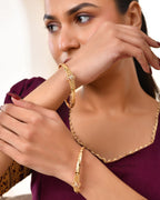 Jewels Nest Gold Plated Floral Design Bangles Set For Women – Festive & Traditional Wear - Distacart