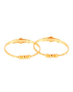 Jewels Nest Gold Plated Floral Design Bangles Set For Women – Festive & Traditional Wear - Distacart