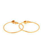Jewels Nest Gold Plated Heart Design Bangles Set For Women – Elegant Festive Wear - Distacart
