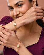 Jewels Nest Gold Plated Butterfly Design Bangles Set For Women – Elegant Festive Jewellery - Distacart