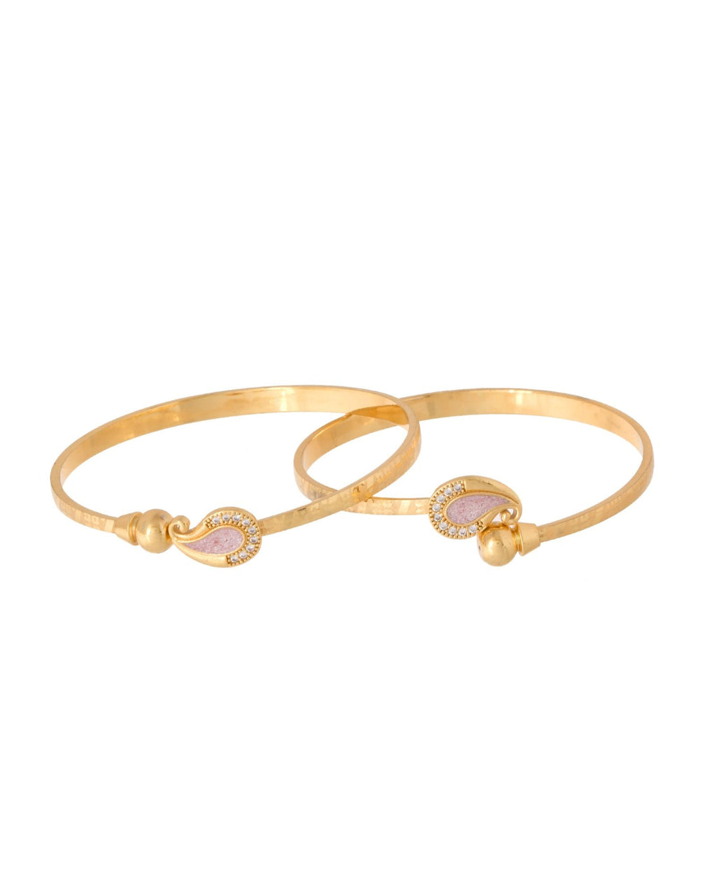Jewels Nest Gold Plated Paisley Design Bangles Set For Women – Elegant Daily & Festive Wear - Distacart