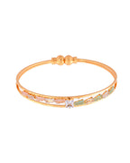 Jewels Nest Gold Plated Crystal Studded Bangles Set For Women – Elegant Festive Wear