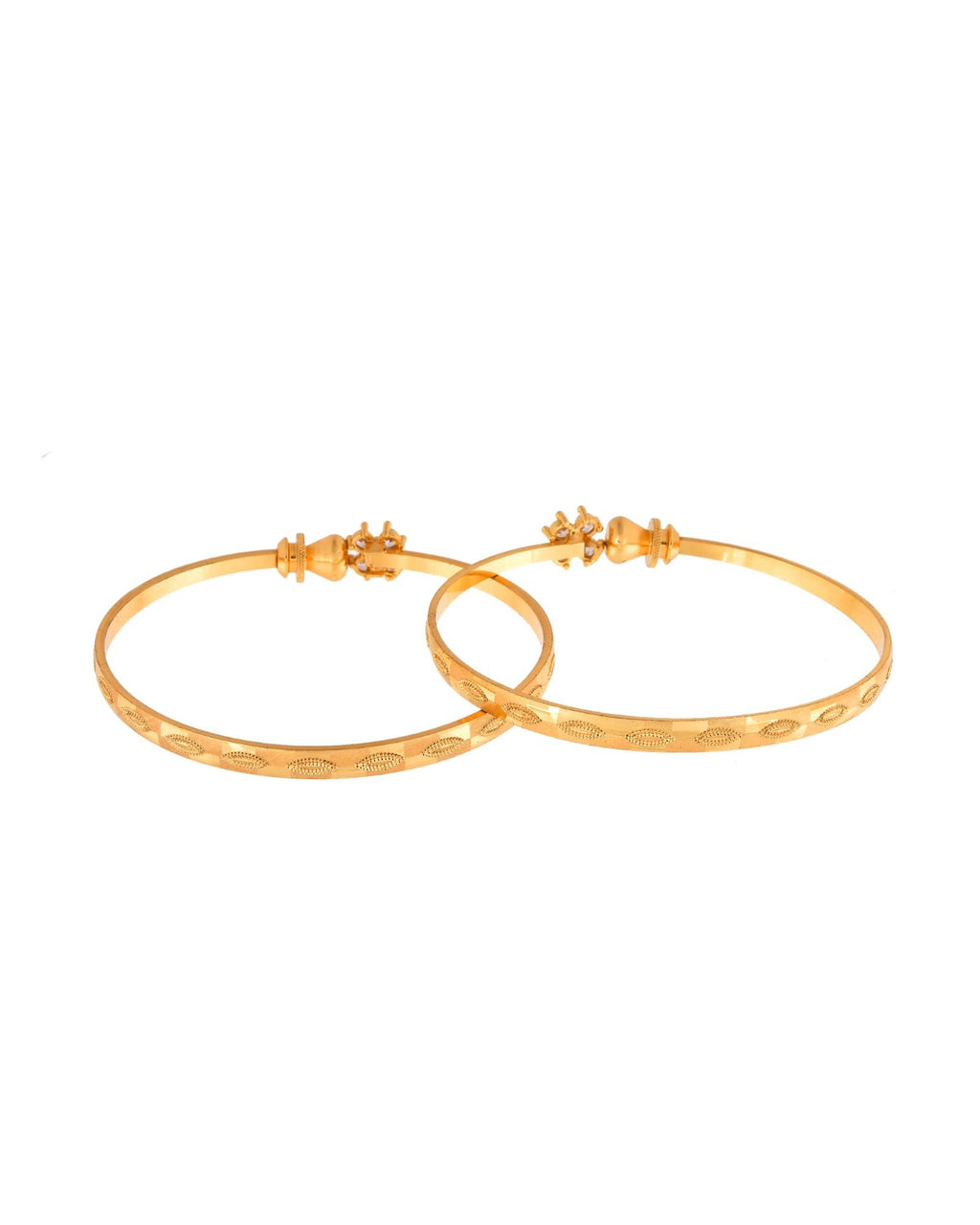 Jewels Nest Gold Plated Floral Crystal Bangles Set For Women – Elegant Party & Festive Wear - Distacart