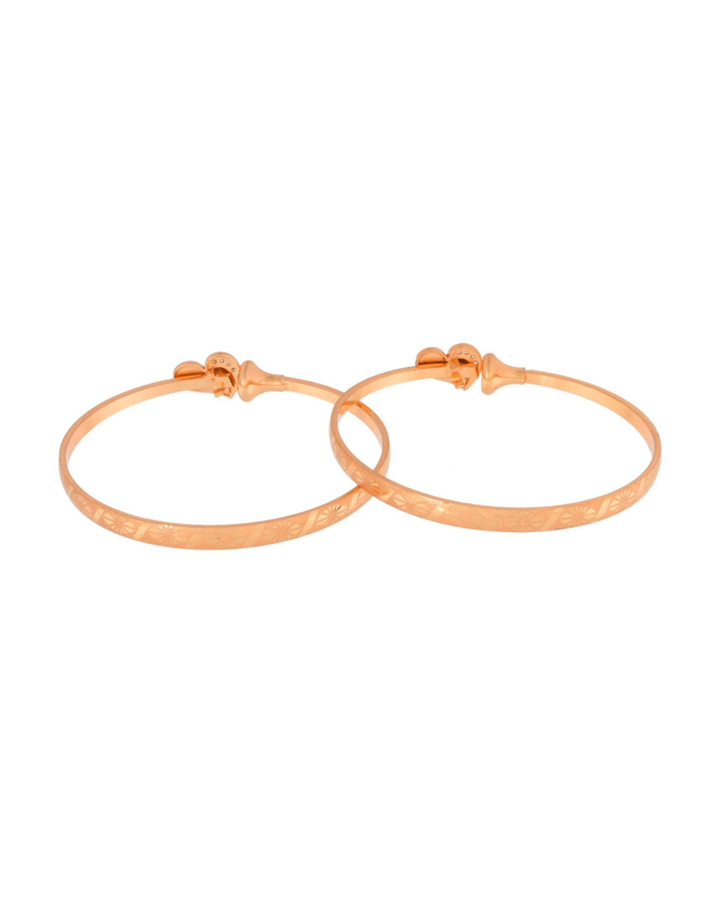 Jewels Nest Gold Plated Heart Design Bangles Set For Women – Elegant Party & Festive Wear - Distacart