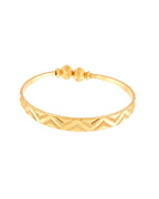 Jewels Nest Gold Plated Zig Zag Design Bangles For Women | Stylish & Lightweight Pair - Distacart
