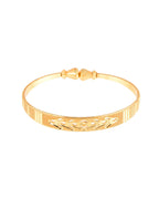 Jewels Nest Gold Plated Engraved Pattern Bangles For Women | Elegant Traditional Design Pair - Distacart