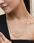 Jewels Nest Elegant Gold-Polished Pearl Chain for Women & Girls – Traditional Jewelry
