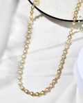 Jewels Nest Elegant Gold-Polished Pearl Chain for Women & Girls – Traditional Jewelry