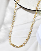 Jewels Nest Elegant Gold-Polished Pearl Chain for Women & Girls – Traditional Jewelry