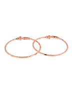 Jewels Nest Rose Gold Textured Finish Bangles For Women | Minimal Daily Wear Pair - Distacart