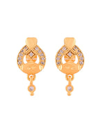 Jewels Nest Gold-Plated Heart Motif Pendant Necklace Set With Matching Earrings For Women