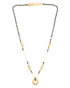 Jewels Nest Gold-Plated Black Beads Mangalsutra Necklace For Women - Distacart