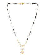 Jewels Nest Gold-Plated Butterfly Pendant Mangalsutra For Women - Distacart