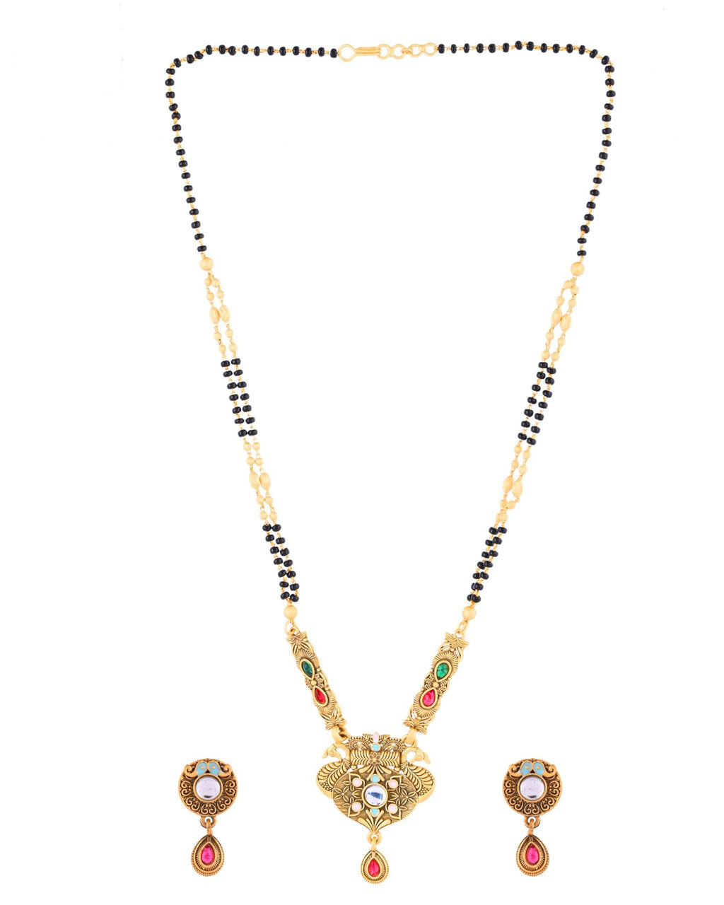 Jewels Nest Traditional Gold-Plated Kundan Mangalsutra Set For Women - Distacart