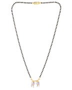 Jewels Nest Minimal Gold-Plated White Stone Mangalsutra For Women - Distacart