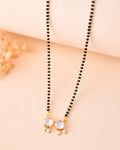 Jewels Nest Minimal Gold-Plated White Stone Mangalsutra For Women - Distacart