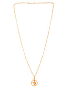 Jewels Nest Gold-Tone Krishna Circle Pendant Necklace For Women