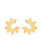 Jewels Nest Gold-Tone Leaf Wreath Stud Earrings For Women - Distacart