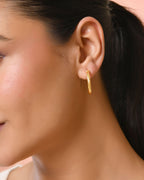 Jewels Nest Gold-Tone Twisted Hoop Earrings For Women - Distacart